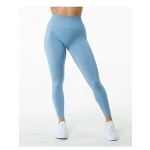 Alphalete Amplifly High-Waisted Leggings Washed Demim Size XXS- Great condition!